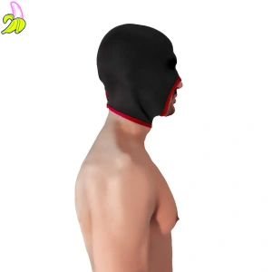BRUTUS Blind Neoprene Face Fucker Hood Black / Red - Kominiarka Neoprenowa