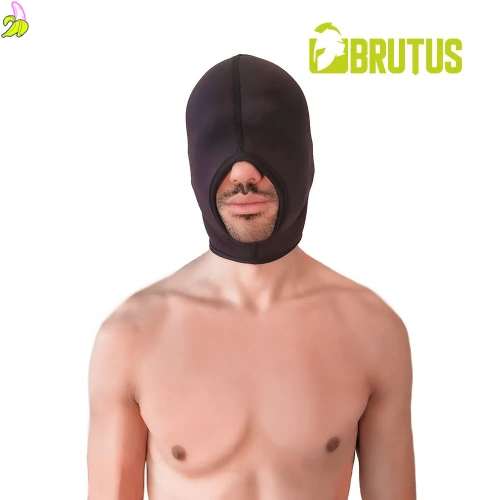 BRUTUS Blind Neoprene Face Fucker Hood Black / Black - Kominiarka Neoprenowa
