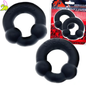 Oxballs Ultraballs Cockring 2-pack Night Edition
