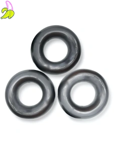 Oxballs Fat Willy Rings 3-pak pierścieni erekcyjnych- srebrne