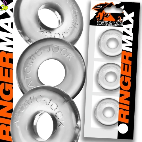 Oxballs Ringer Cockring 3-pack Clear