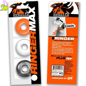Oxballs RINGER MAX 3-Pack Cockrings Hazzard