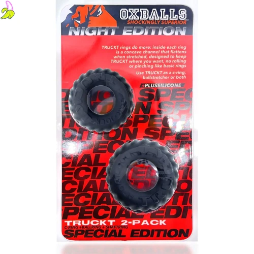 Oxballs Truckt Cockring 2-pack Night Edition