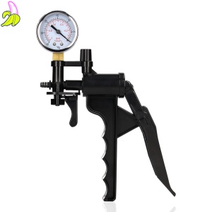 OUCH! Ręczna pompka analna, plug z trzema końcówkami 