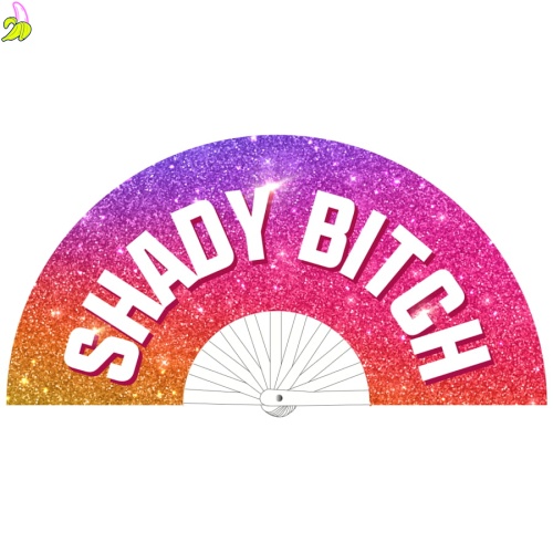 Duży wachlarz Shady Bitch