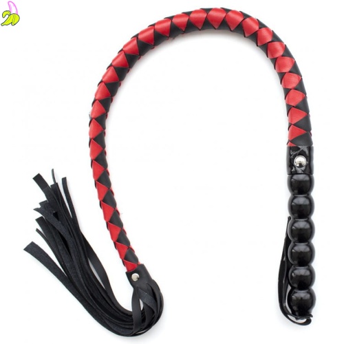 Pejcz z ekoskóry z napisem 90cm