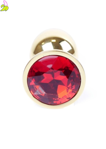 Plug-Jewellery Gold PLUG- Red