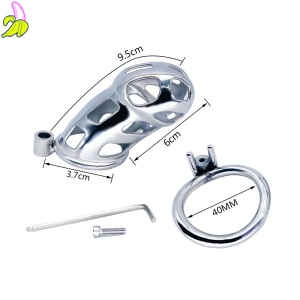 Stalowa klatka cnoty Cobra Steel Metal Chastity Cage 10 x 3.7cm (40mm)