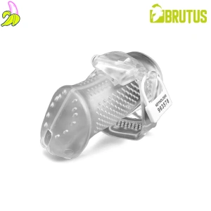 Brutus Klatka Cnoty na penisa- Airmesh Chastity Cage Clear 7x3 cm