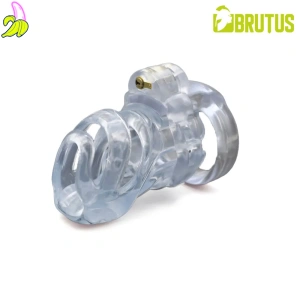Brutus Klatka Cnoty na penisa- Cyborg Chastity Cage Clear 7x3 cm
