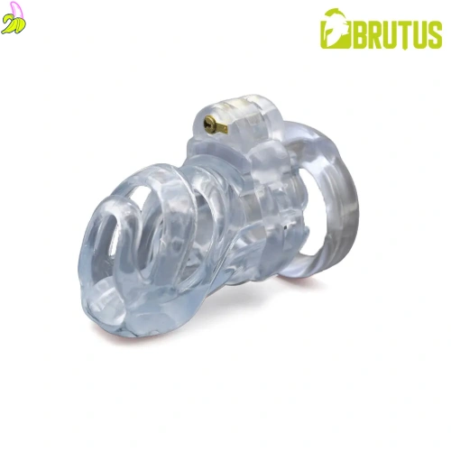 Brutus Klatka Cnoty na penisa- Cyborg Chastity Cage Clear 7x3 cm