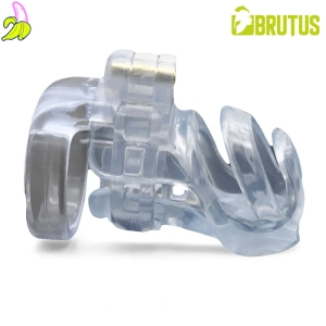 Brutus Klatka Cnoty na penisa- Cyborg Chastity Cage Clear 7x3 cm