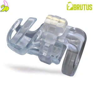 Brutus Klatka Cnoty na penisa- Cyborg Chastity Cage Clear 7x3 cm
