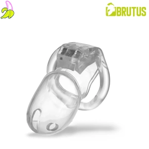 Brutus Klatka Cnoty na penisa- Stealth Chastity Cage Clear 10x3,5 cm