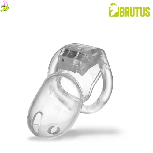 Brutus Klatka Cnoty na penisa- Stealth Chastity Cage Clear 10x3,5 cm