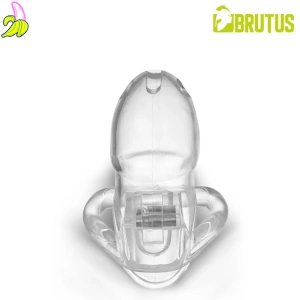 Brutus Klatka Cnoty na penisa- Stealth Chastity Cage Clear 10x3,5 cm