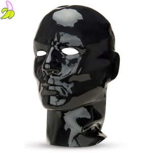 Prowler Latex Hood Red Black - Maska lateksowa