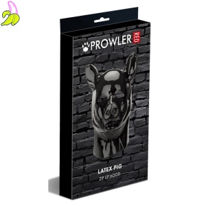 Latex Pig Hood Prowler Red Black- Maska lateksowa- GŁOWA ŚWINI