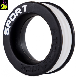 Sportowy pierścień erekcyjny- Czarno-biały