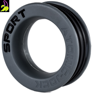 Sportowy pierścień erekcyjny- Szaro-czarny