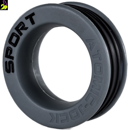 Sportowy pierścień erekcyjny- Szaro-czarny