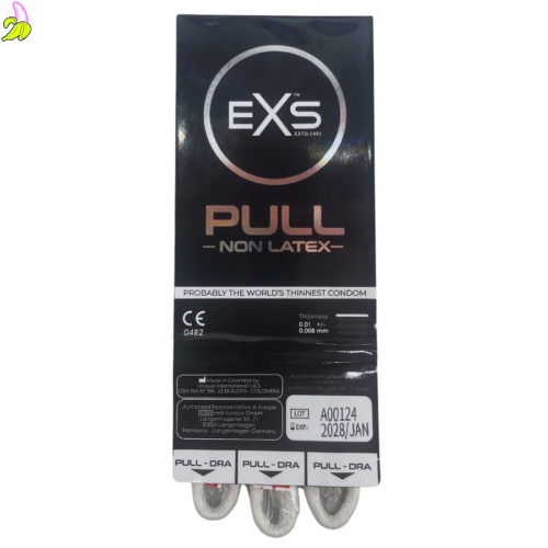 EXS Pull Latex-free condoms- Ultra Cienkie prezerwatywy bez lateksu 3 szt