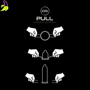 EXS Pull Latex-free condoms- Ultra Cienkie prezerwatywy bez lateksu 3 szt
