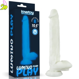 LoveToy Dildo Luminescencyjne 8" 20,5x5cm