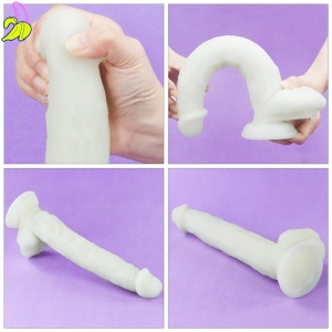 LoveToy Dildo Luminescencyjne 8" 20,5x5cm