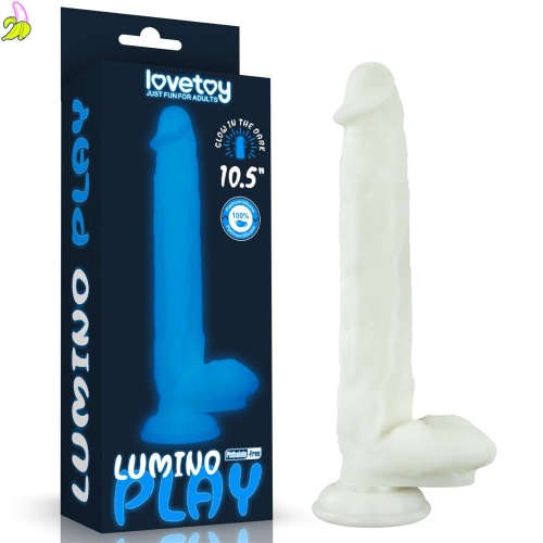 LoveToy Dildo Luminescencyjne 8" 20,5x4,5cm