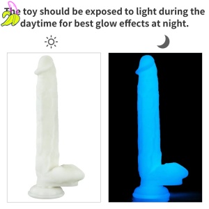 LoveToy Dildo Luminescencyjne 8" 20,5x4,5cm