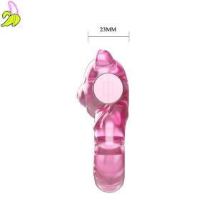 Vibrating Bear Cock Ring – Pink