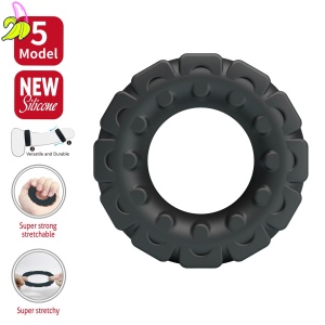 Crazy Bull Laiden Super Soft Silicone Cock Ring – Black