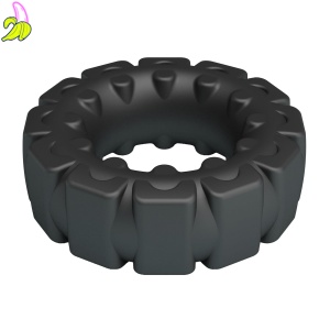 Crazy Bull Laiden Super Soft Silicone Cock Ring – Black
