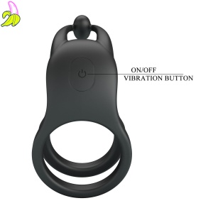 Pretty Love Goodwin Vibrating Double Penis Ring