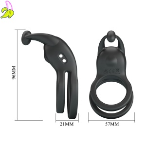 Pretty Love Goodwin Vibrating Double Penis Ring