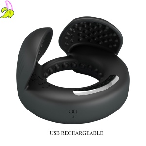 Pretty Love Quentin Vibrating Silicone Cock Ring