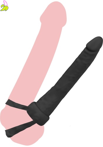 Double Trouble Anal Penetrator Black
