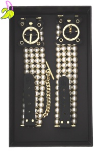 GUILTY PLEASURE BALLROOM PEARL ANKLE CUFFS