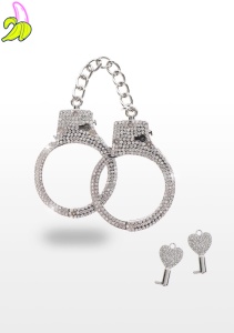 Diamond Wrist Cuffs Silver Silver