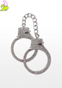 Diamond Wrist Cuffs Silver Silver