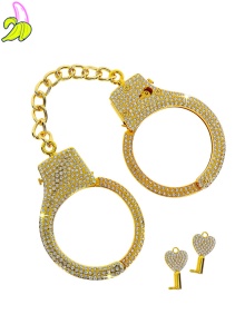 Diamond Wrist Cuffs Gold Gold