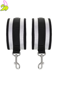 Anonymo anclecuffs, polyester, silver, 28.5 cm