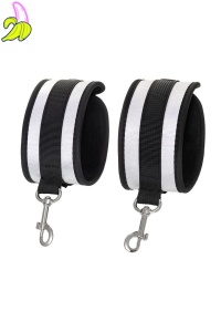 Anonymo anclecuffs, polyester, silver, 28.5 cm