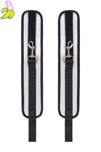 Anonymo anclecuffs, polyester, silver, 28.5 cm