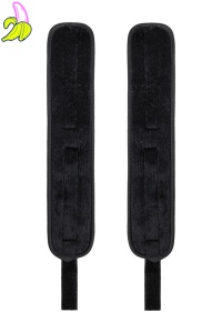 Anonymo anclecuffs, polyester, silver, 28.5 cm