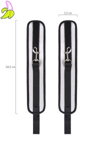 Anonymo anclecuffs, polyester, silver, 28.5 cm