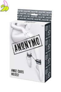 Anonymo anclecuffs, polyester, silver, 28.5 cm