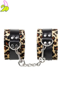Anonymo handcuffs, PU leather, print, 27 cm