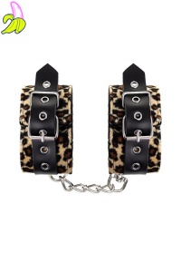 Anonymo handcuffs, PU leather, print, 27 cm